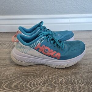 Hoka One One Carbon X  Proflyx‎ Blue/orange  Running Shoe Sneakers Sz 9
